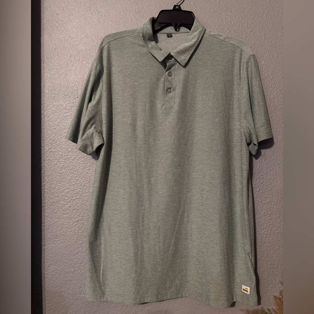 Vuori- Strato Tech Polo- agave green heather- read measurements - Picture 8 of 8